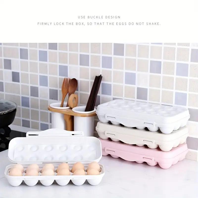 1pc Egg Storage Box Anti-Collision 12/18 Cell Egg Tray Refrigerator Preservation Flip Storage Box Household Kitchen Organization