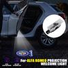 2PCS Car HD Projector Lamp Car Door Wireless Welcome Light LED Decoration Auto Accessories For Alfa Romeo Giulietta Stelvio 2017 zl6