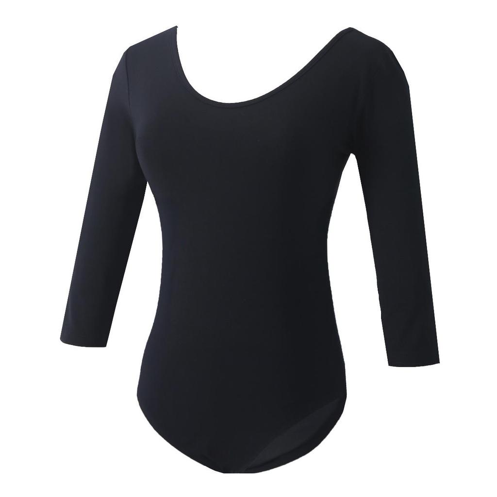 Damen V-Ausschnitt Modal Slim-Fit Tanz-Trainings-Top