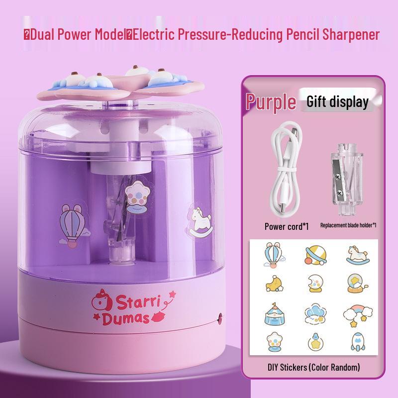 Unicorn Electric Rotary Pencil Sharpener for Kids