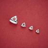 S925 Sterling Silver Triangle Spacer Beads for DIY Bracelets and Necklaces