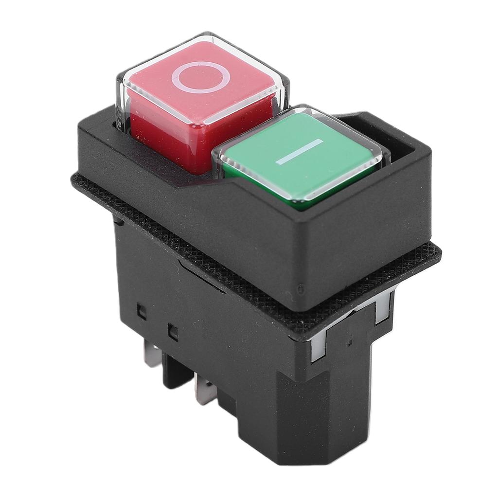 Electromagnetic Push Button Switch 16A 4 Pin Water Proof Emergency Stop Push Button Switch for Electrical Panel Power