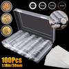 100pcs/box 30mm Coin Capsules with White Protect Gasket and Plastic Storage Organizer Box for Coin Collection Supplies,Fits17/20/25/27/30mm Size Coins