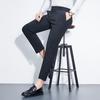Firstview Men's Ice Silk High-Elastic Cropped Casual Pants