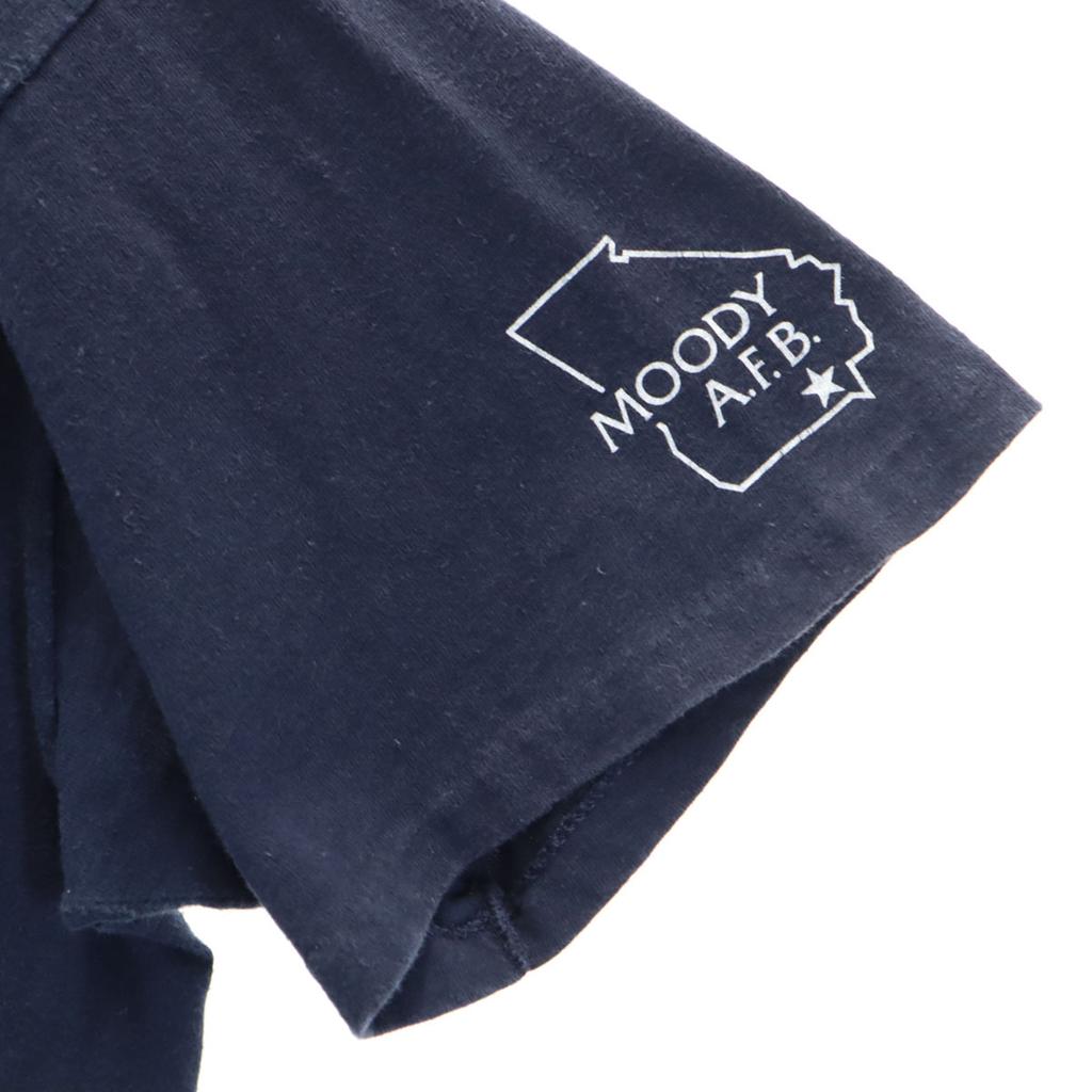 Champion 80s TUFF-ONES USA Made Old 1986 BLACKBIRD F-16 Short Sleeve T-shirt Men's Used