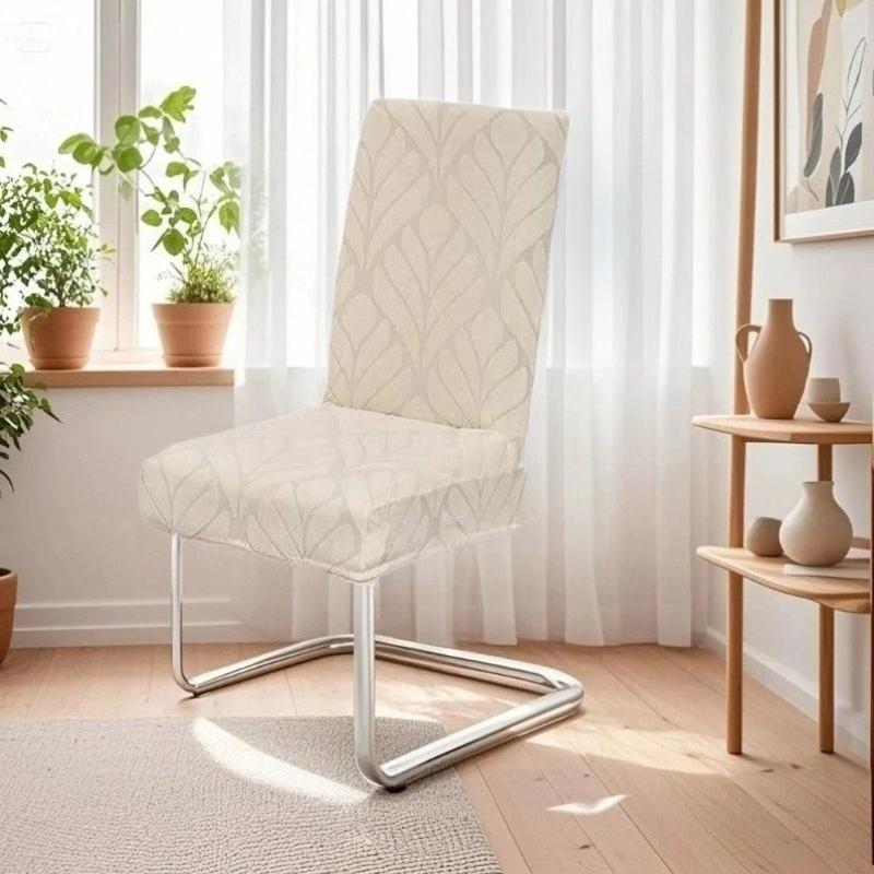 1/2/4/6pcs Jacquard Dining Room Chair Cover Stretch Seat Protector Universal Chair Slipcovers for Wedding Party housse de chaise