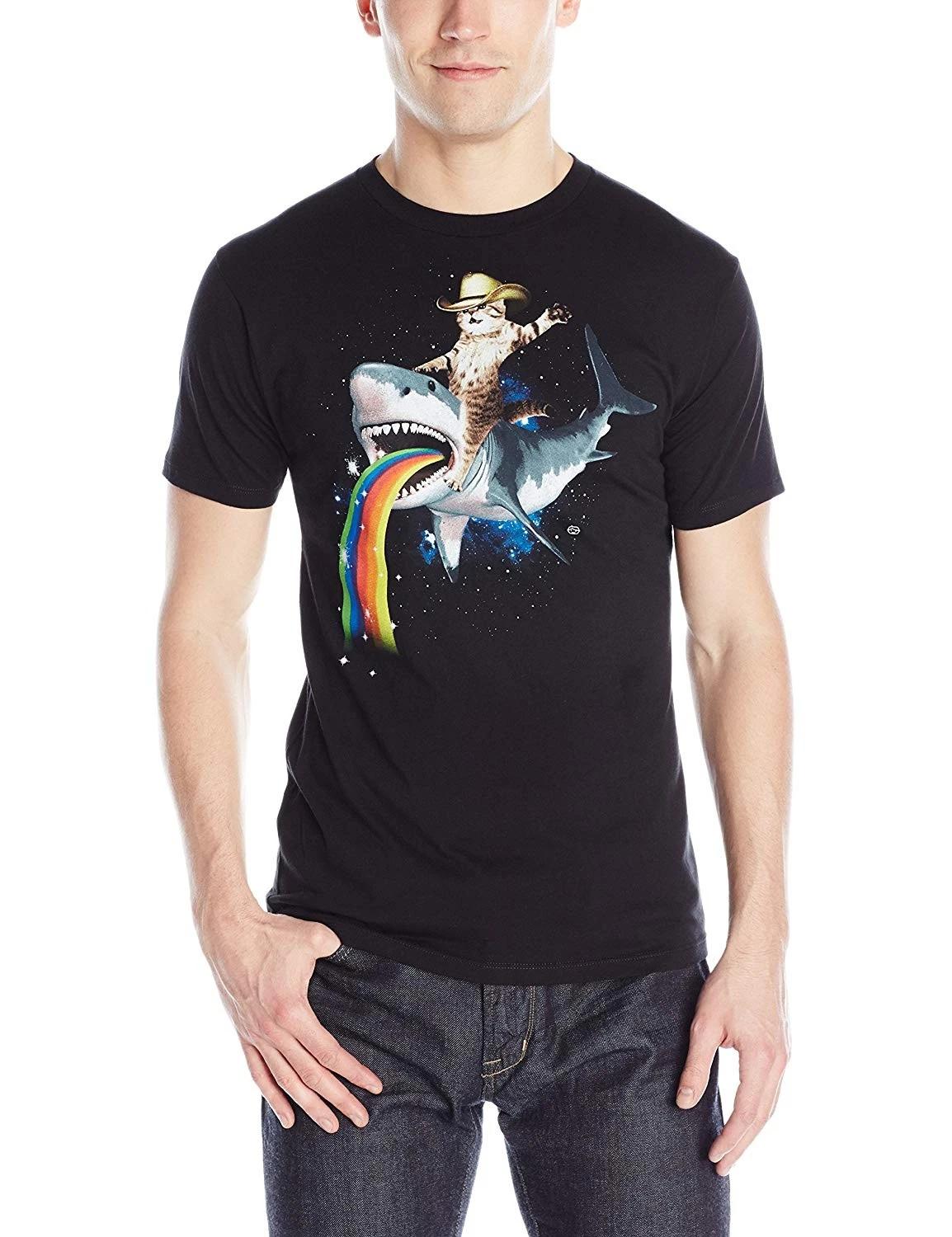 Authentic GOODIE TWO SLEEVES Bucking Sharkaroo Slim-Fit T-Shirt S NEW S