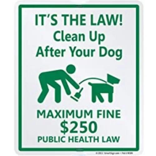 Please Be Respectful Sign  No Dog Pooping or Peeing  Durable Tin Yard Sign for Outdoor Use  Ideal for Home Decor Wall Decor P