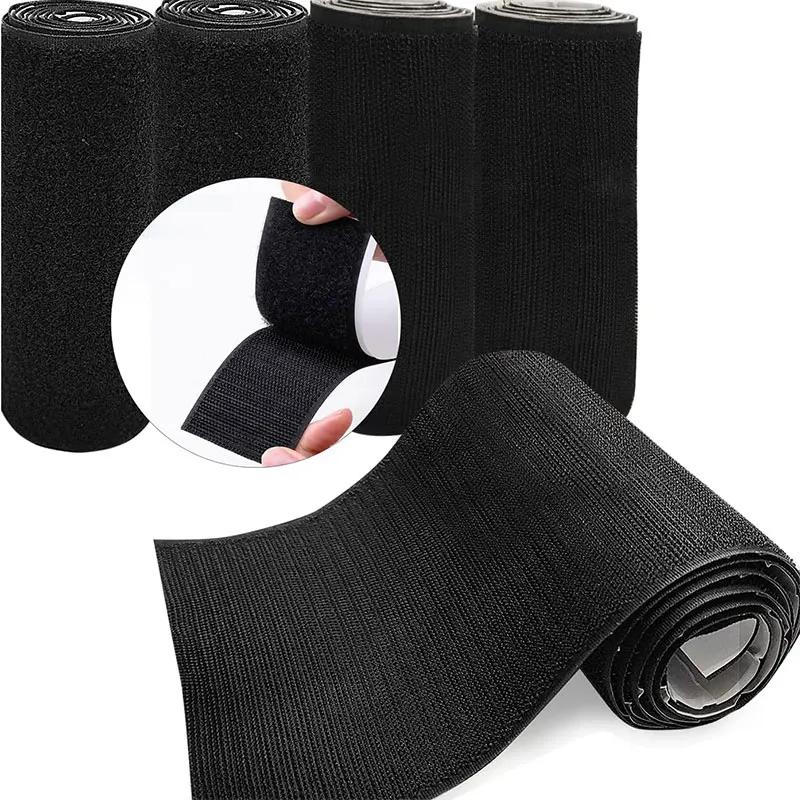 1Meter Self-Adhesive Hook and Loop Fastener Tape 10cm Nylon Double Sided Hook Loop Straps Carpet Anti Slip Rug Gripper for Home