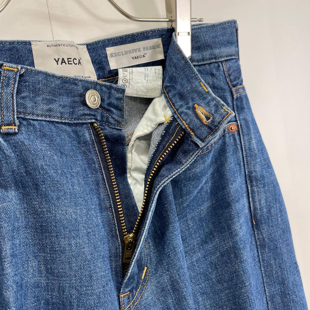 YAECA Indigo 13-11U DENIM PANTS WIDE STRAIGHT Bottoms 29 blueUsed