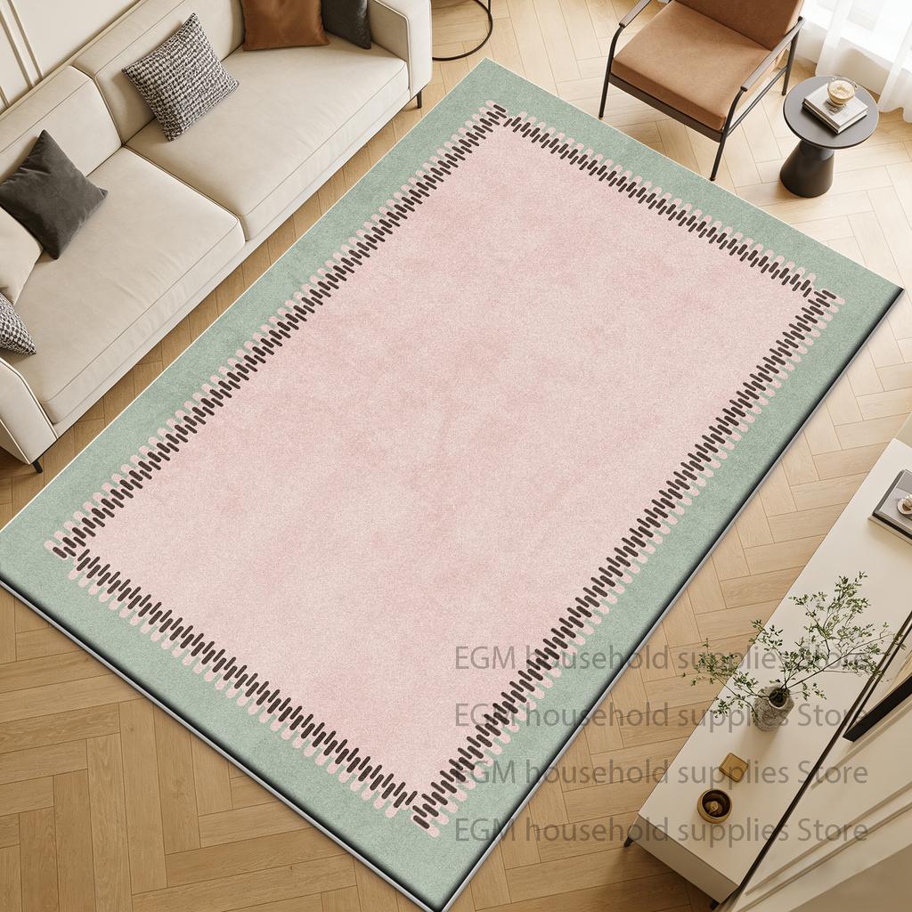 Modern Fashion Carpet Luxury Living Room Family Bedroom Play Geometric Customizable Rug Indoor Washable Non-slip Floor Mat Study
