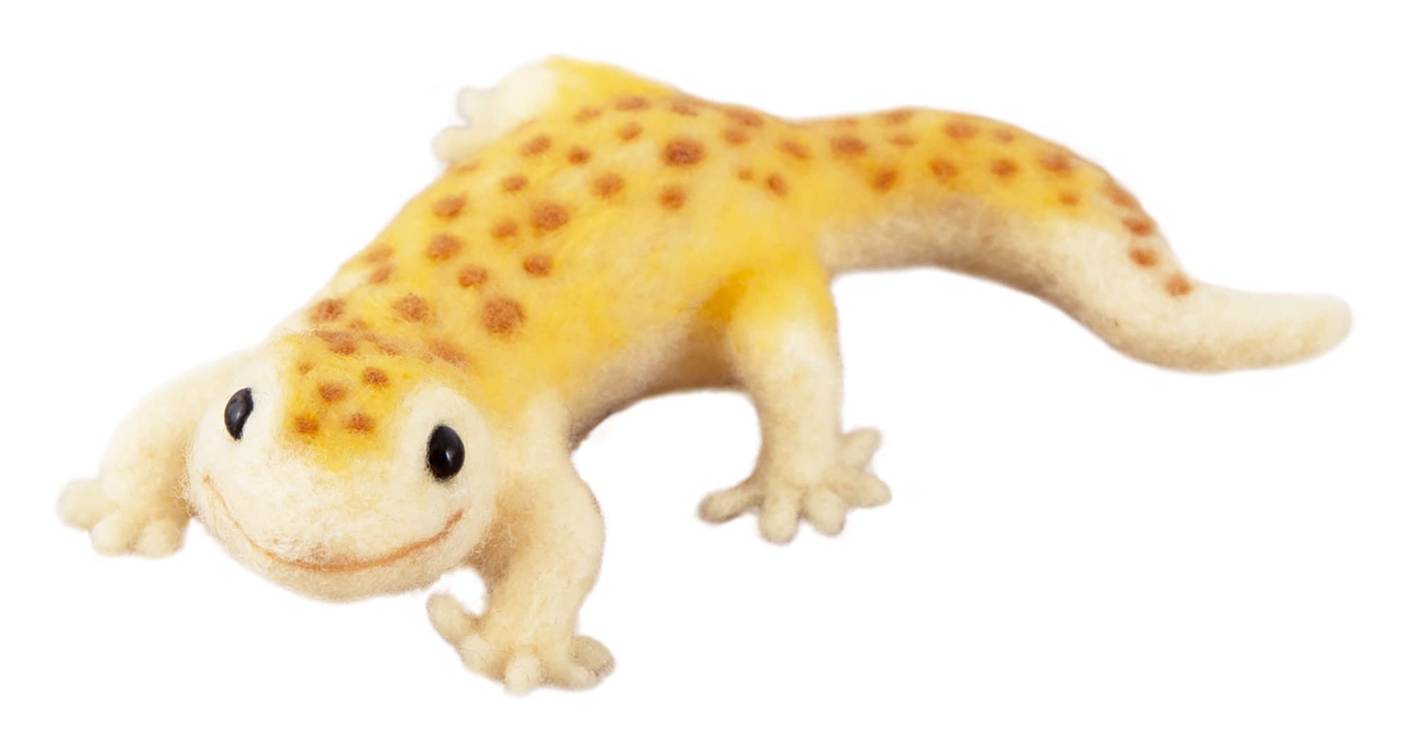 

Hamanaka Wool Felting Needle Felted Needle Felted Leopard H Kit, Animals, Gecko, 441-603 жовтий