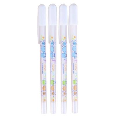 2PCS Color Photo Album 0.8 MM Gel Pen Cute White Ink Pen Unisex Pen Gift for Kids Office Stationery