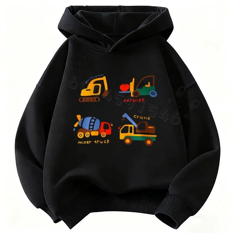 Boys' and Girls' Warm Sports Pullover ShirtsLatest Trendy Children's Casual Hooded Sweater with Cute Cartoon Patterns