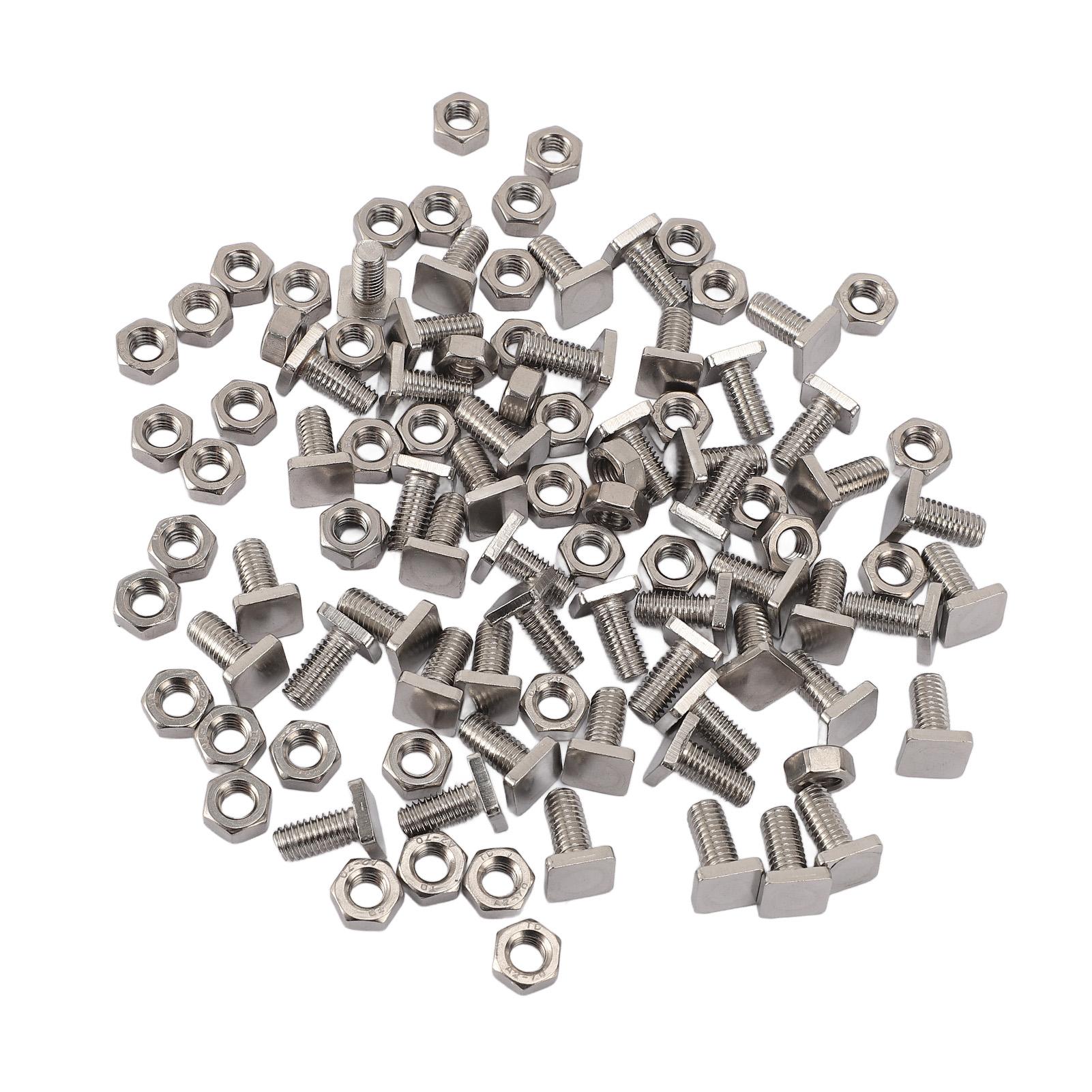 

50 Sets Stainless Steel Greenhouse Screws Quick Assembly M6 X 13 Screws M6 Nuts Tool Assortment Set