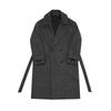 Winter Verdickter Wollmantel Herren Koreanischer Stil Überknie Mittellang Windbreaker Locker Fischgrät Wollmantel