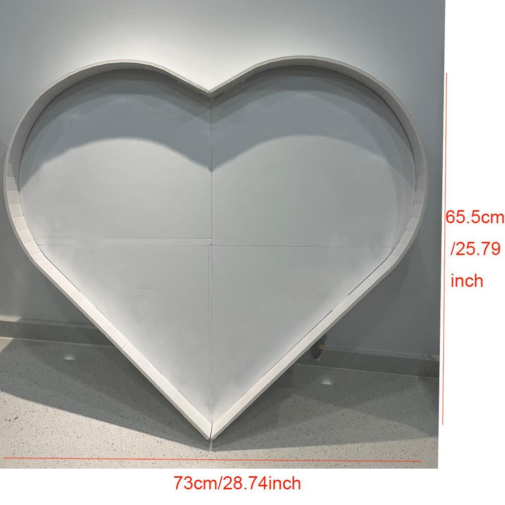 

1 шт. 73 см рамка в форме сердца KT Board без декора для вечеринки с воздушными шарами для свадьбы, дня рождения, домашней вечеринки, только украшение KT Board