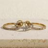 YILUOCD Gilded Stainless Steel Stackable Rings Set for Women Micro Pave 5A Cubic Zirconia Tarnish Dainty Ring Statement Jewelry