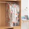 Sun Flower Transparen Dust Cover With Zipper Wardrobe Dust Cover Cloth Coat Suit Storage Bag Student Dormitory Storage Supplies