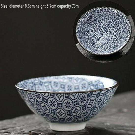 Blau-weiße Douli-Teetasse aus Porzellan für Kung-Fu-Tee