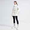 European & American Style Women's Mid-Length Down Cotton Jacket, 2024 Winter Outerwear Coat – New Design for Students