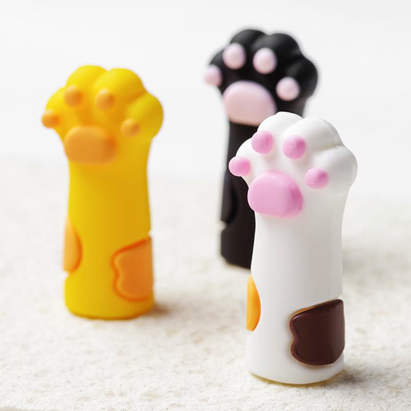 Nipper Cover Protective Sleeve Nail Pedicure Tool Cat Paw Dead Skin Tweezers Cap