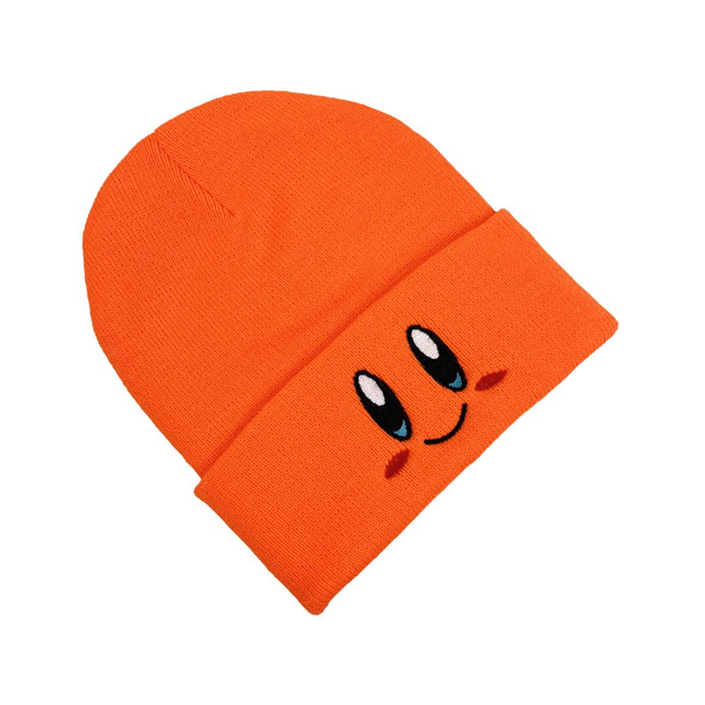 1pcs New Autumn Winter Bonnets Beanie Hats Cute Smiley Face Big Eyes Embroidered Knitted Hats Unisex Warm Knit Hats Five Colors