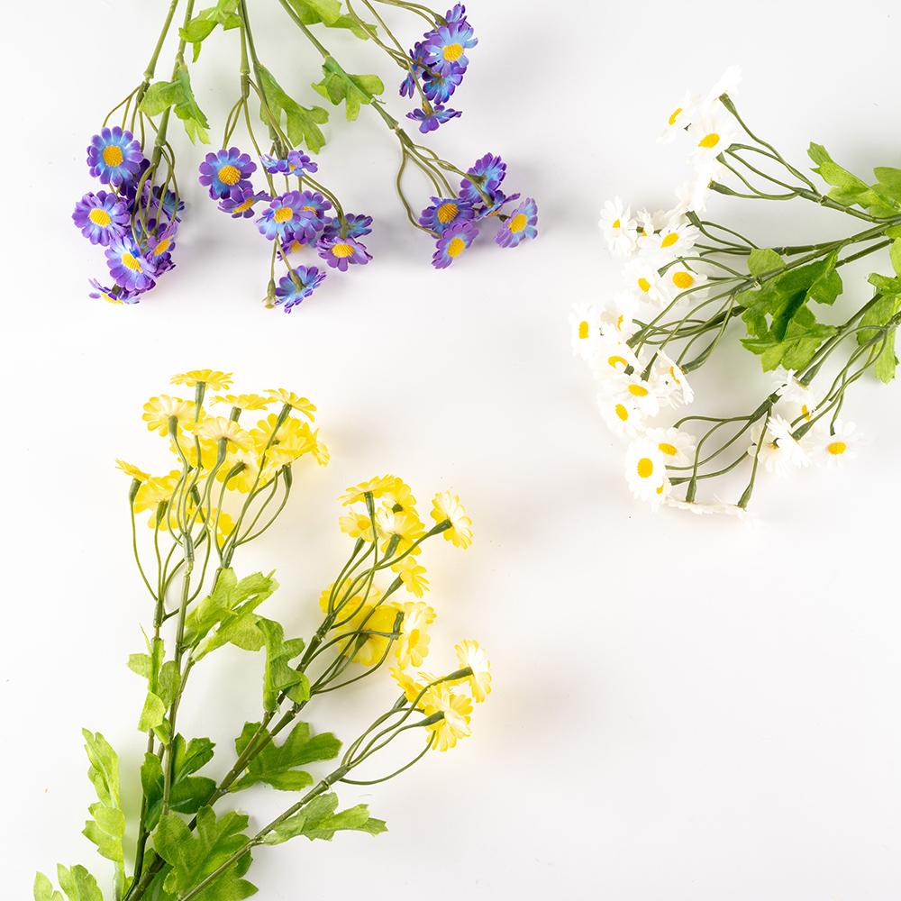 Artificial Silk Daisy Flower Bouquet for Home Table Centerpieces Arrangement Decoration