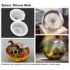 Casting Molds Silicone Square Rectangle Ball Molds 9Pcs Sizes