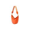 Loewe Removable Shoulder Strap Half-Moon Satin Leather Shoulder Tote Bag Small Women handbags Orange A923PM1X01-9100