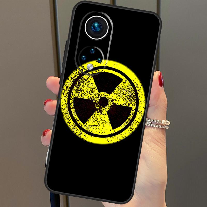 Nuclear Radiation Warning Sign Case For Honor Magic 6 Pro 5 Lite 50 70 90 X6 X7 X8 X9 Honor X6a X7a X8a X9a X8b X9b Cover