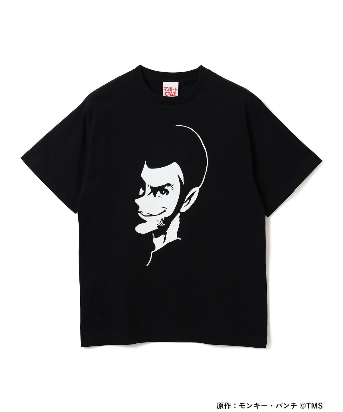 BEAMS MANGART Lupin III Silhouette T-Shirt Black Anime Japan Streetwear S