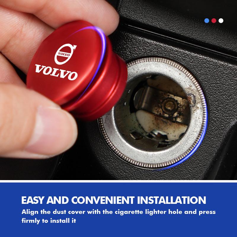 Car Outlet Cigarette Lighter Socket Plug Fire Missile Eject Button For Volvo V60 V90 S60 S80 S90 C30 XC40 XC60 XC70 XC90 V40