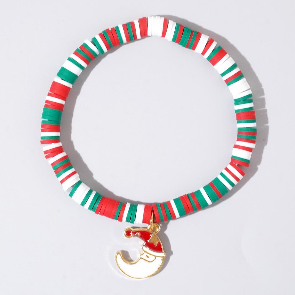 Women's Handmade Colorful Polymer Clay & Copper Bead Bracelet Set - Christmas Gift