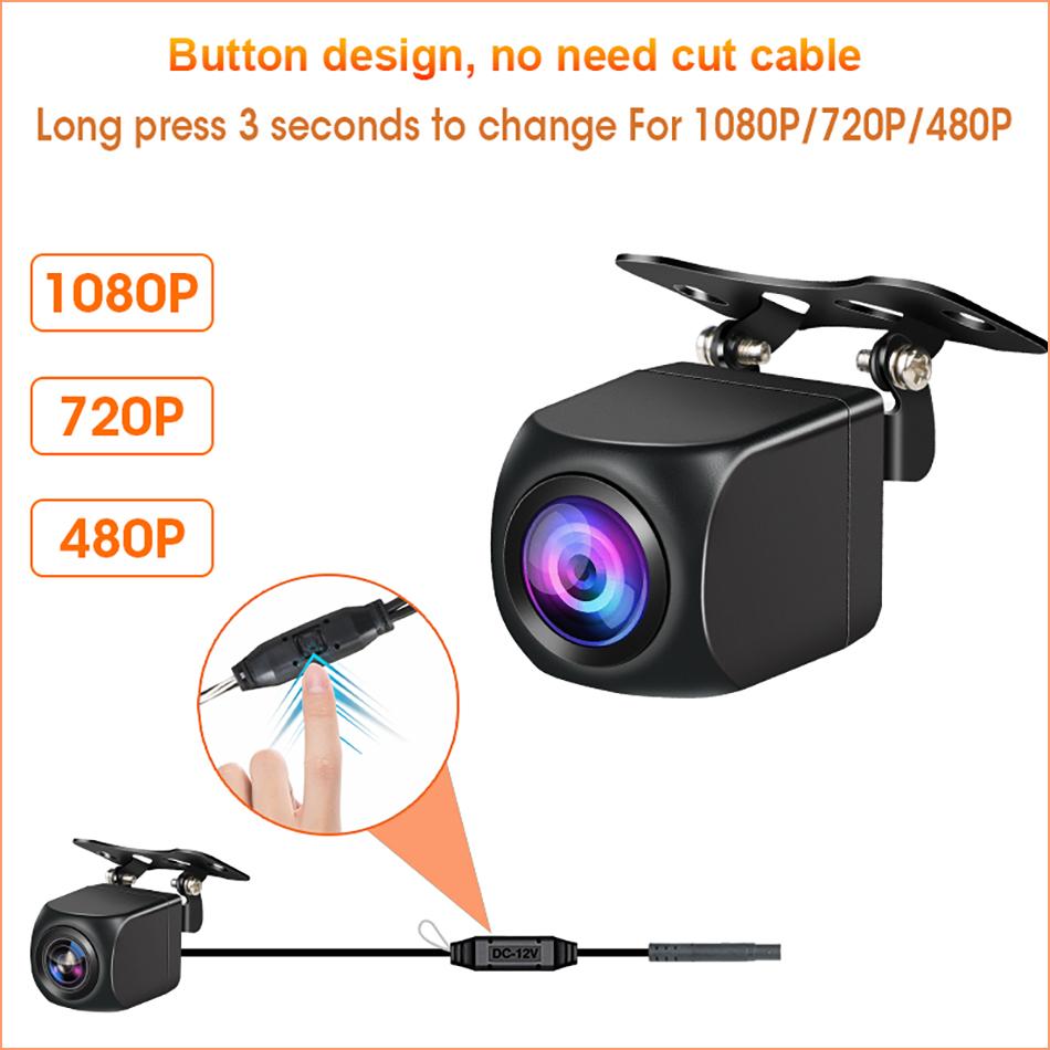 Universal 4 pin Rear View Camera For DVR IP68 Backup Camera Waterproof Night Vision 12V 1080P Reverse Camera 720P 480P 4pin Lens