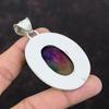 Rainbow Solar Quartz Druzy Pendant Gemstone Handmade Jewelry 925 Sterling Silver Pendant Druzy Vintage Jewelry For Gift Designer Pendants