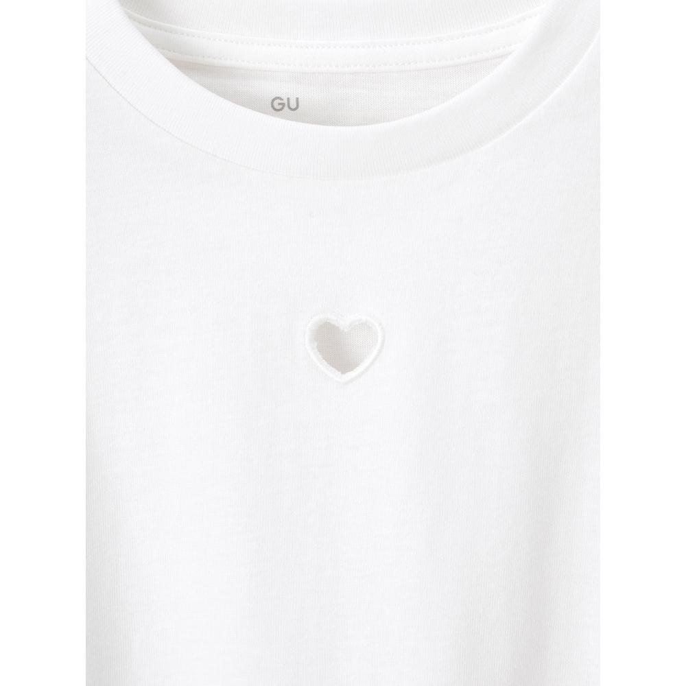 GU by Uniqlo Girls Cropped Cutout Tee