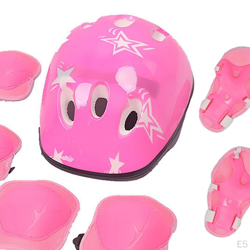 6/7 Pcs Elbow Wrist Knee Pads Sport Safety Protective Equipment