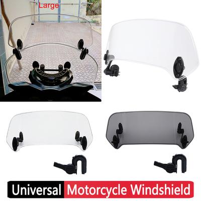 Universal-Windschutzscheibenverlängerung für Motorräder, verstellbarer Spoiler, zum Anklemmen, Windabweiser, modifizierte Teile