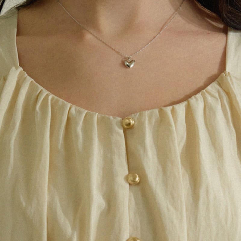 

ADAUL Mini heart chain necklace - silver Silver