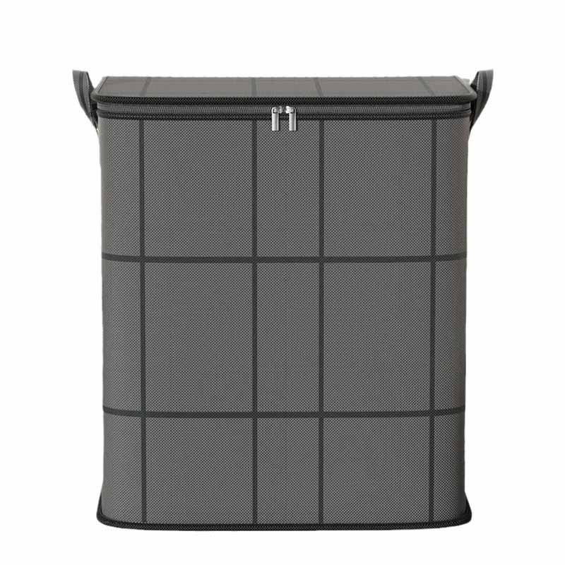 Super Large Capacity! Thick Black Woven Storage Bag For Home Use, Clothes, Blankets, Cotton Quilts, Organizing And Moving Tools