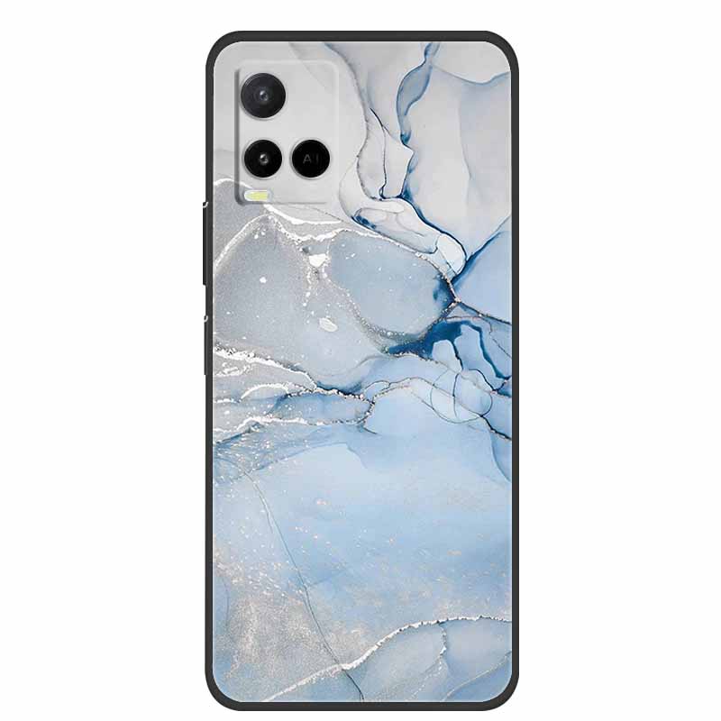 Marble Case For Vivo Y33s Silicone TPU Soft Phone Fashion Cover For Vivo Y33 S Case V2109 Funda Luxury Shockproof Cartoon Coque