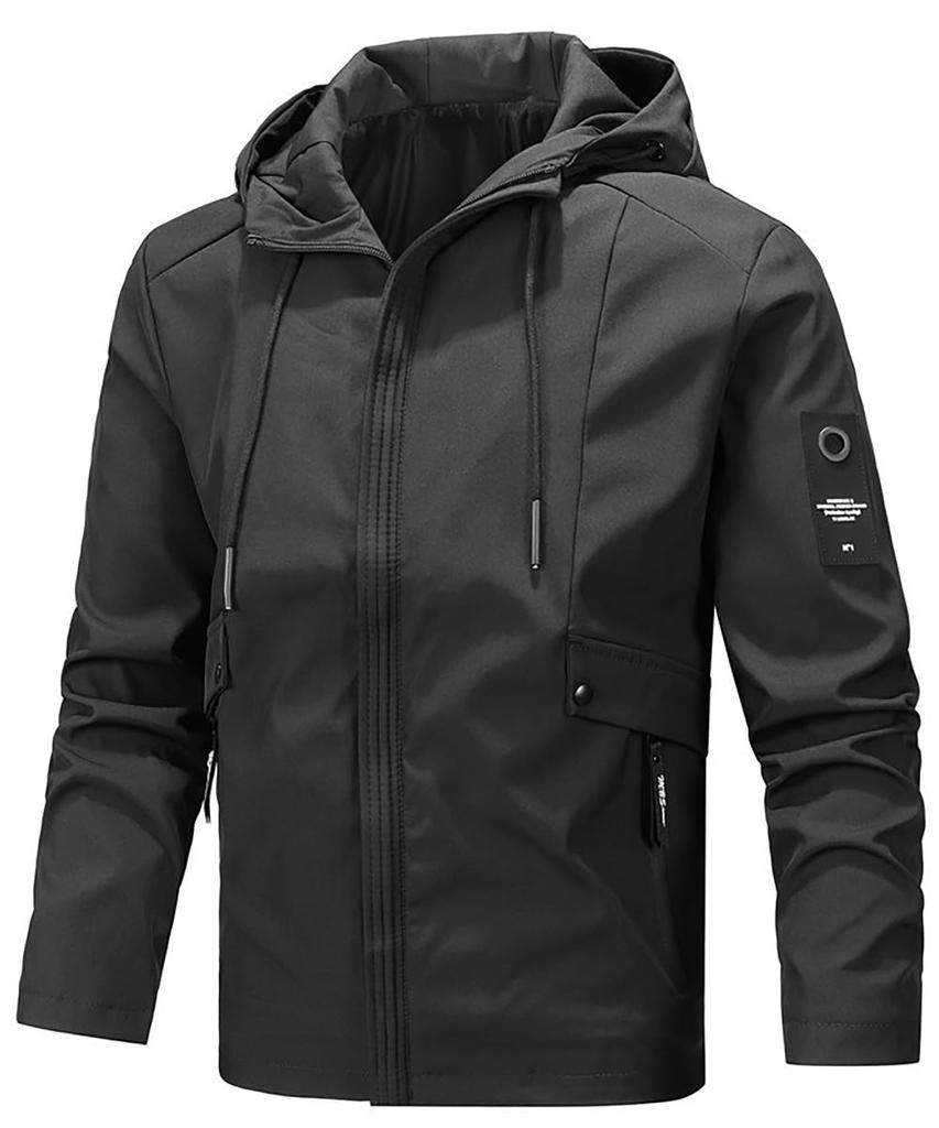 Sulliwayu Mountain Parka Cold Lightweight Fall Size Men's Jacket, Windbreaker, Outdoor, Weather, Windproof, Water-Repellent, Hooded, Lightweight,