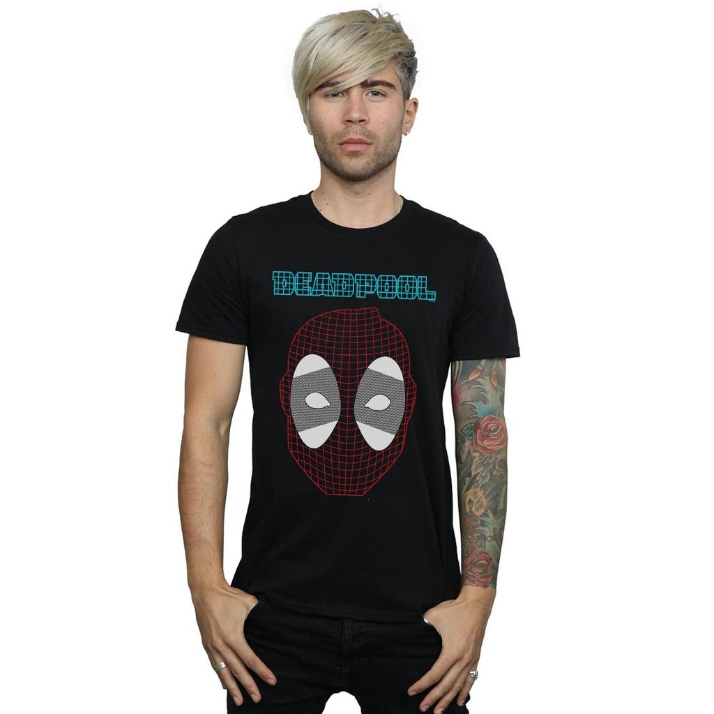 Marvel Camiseta de Malla para Hombre de Deadpool