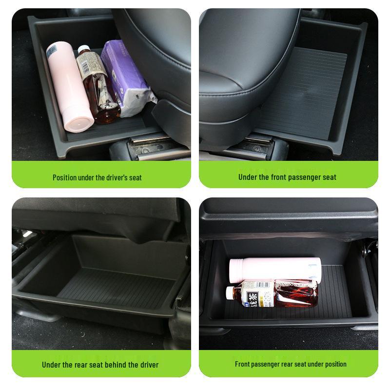 2023 Model X Under-Seat Storage Box Organizer