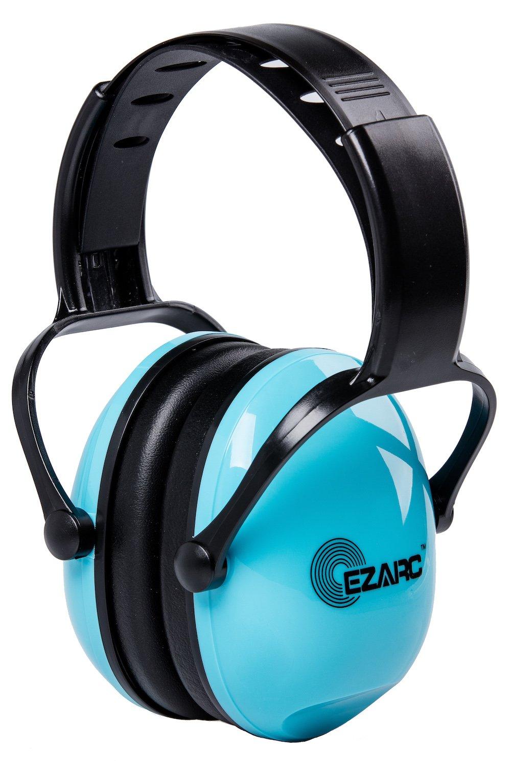 

EZARC Soundproof 30dB SNR Foldable Earmuffs for Children and Ideal for and Relieving Hearing Noise Reduction Earmuffs, Reduction, Students, Sleeping, синій