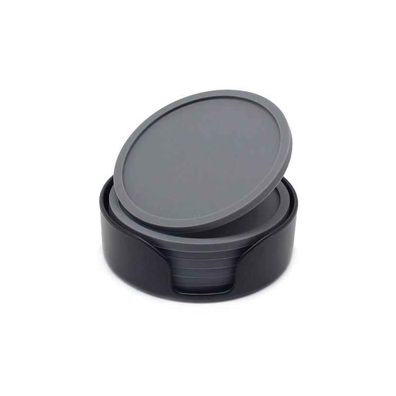 10cm Round Silicone Coasters Non-slip Insulation CushionSoft Rubber Coasters