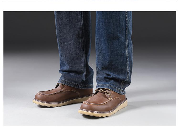 Pánské ležérní džíny s rovnými nohavicemi a elastickým pasem s velvetovou podšívkou na zimu 2023