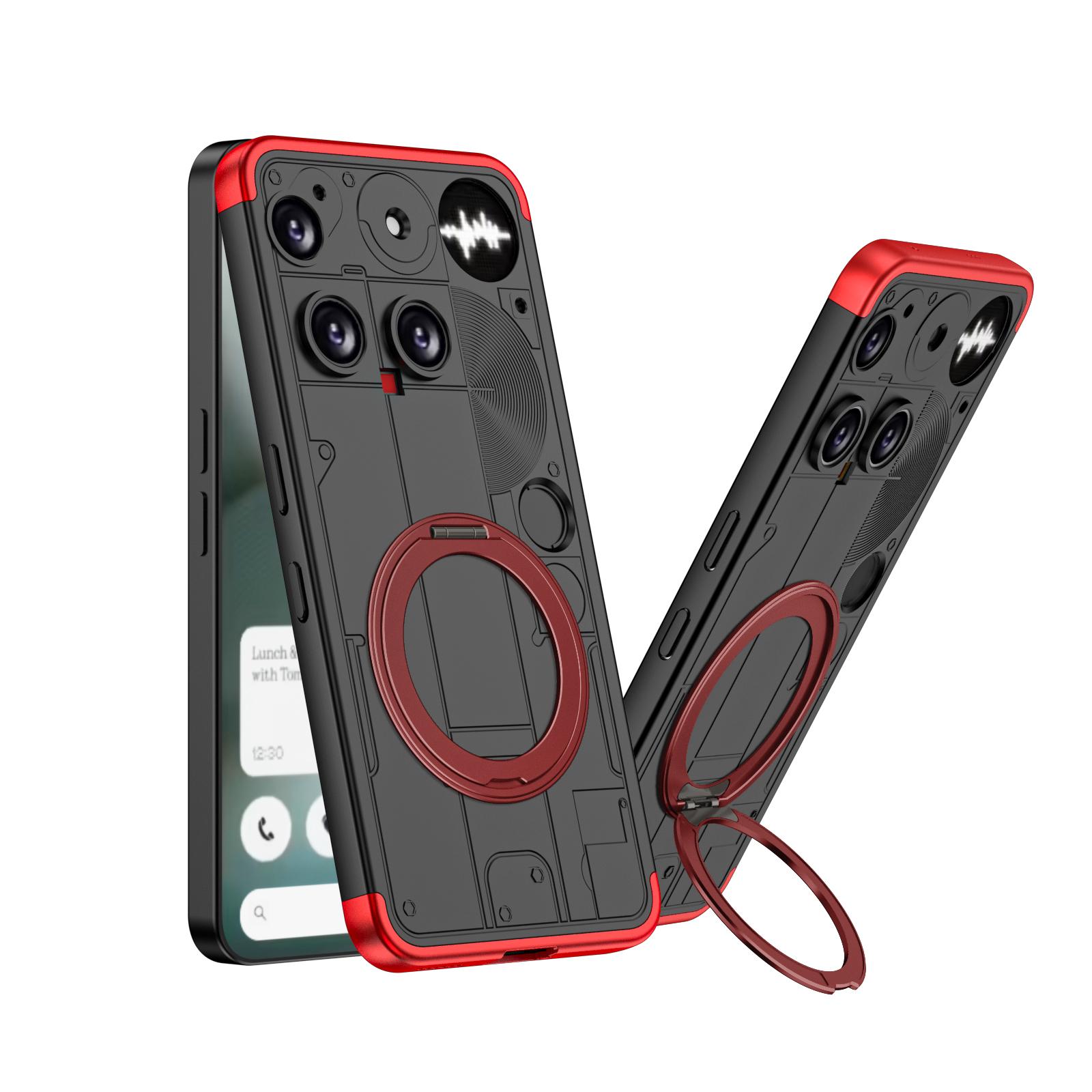 Carcasă pentru Nothing Phone 3 PC Dur 3 în 1 rezistentă la șocuri cu Inel Suport Capac Spate Protector MagSafe Pentru Carcasa Telefon NothingPhone 3 Nothing Phone (3)