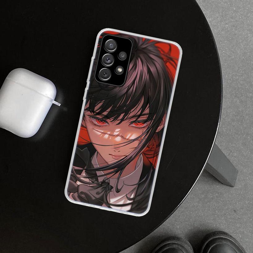 Chainsaw Mans Yoru War Devil Phone Case Cover for Samsung Galaxy A12 A22 A32 A52 A72 A02S A51 A50S A31 A20S A10S Note 20 Ultra 1